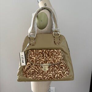 The Find Satchel Bag Front Pocket Zipper Closure 3 Compartments Shoulder Bag NWT